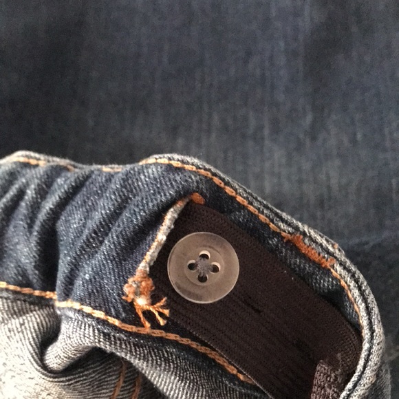 ✨Sold✨Old Navy Girls Dark Denim Shorts With Pockets Size 14 Adjustable Waist - Picture 10 of 14